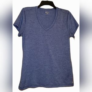 bcg | 👕 Women's Athletic Blue Heather Pullover Shirt Stretch Large Activewear